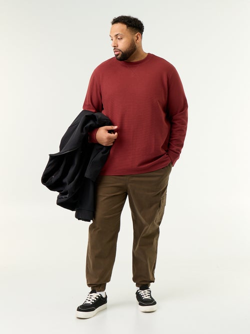Pantalon large en twill - Kiabi
