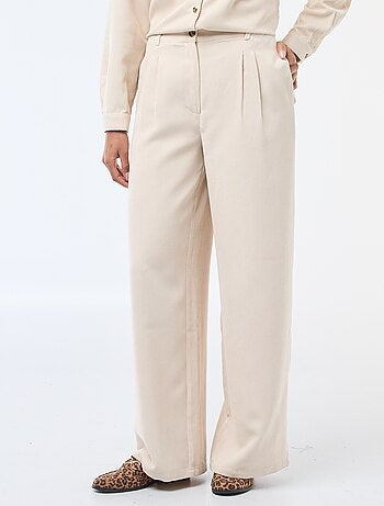 Pantalon large en velours côtelé