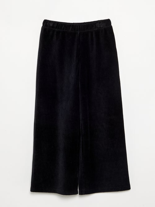 Pantalon large en velours côtelé - Kiabi
