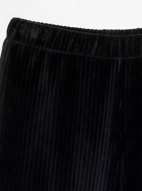 Pantalon large en velours côtelé - Kiabi