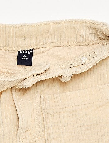 Pantalon large en velours uni