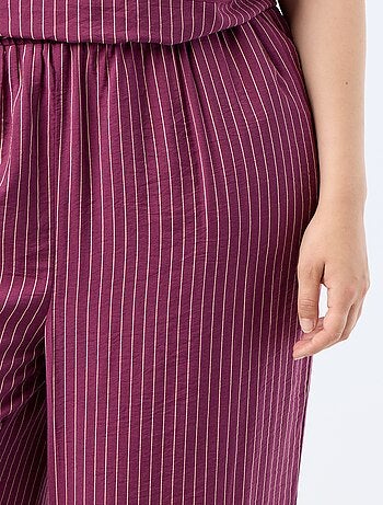 Pantalon large en viscose fluide