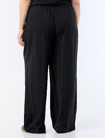 Pantalon large en viscose fluide