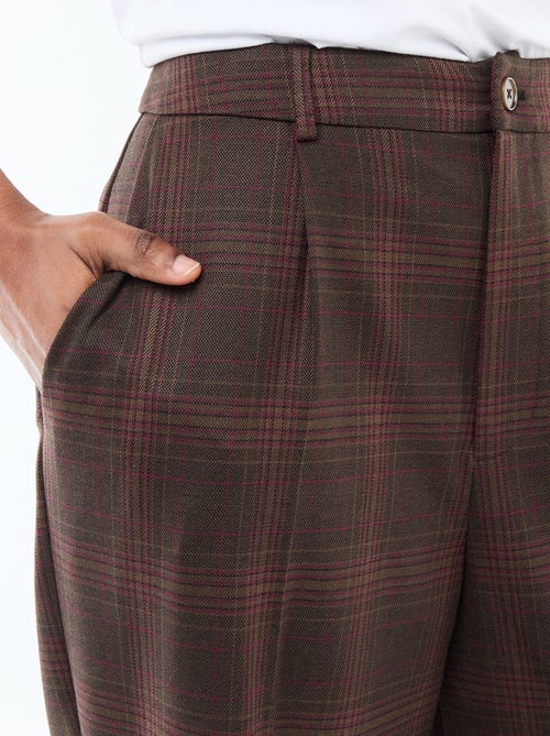 Pantalon large femme à motif fantaisie - Kiabi