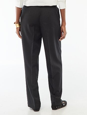 Pantalon large femme à taille haute