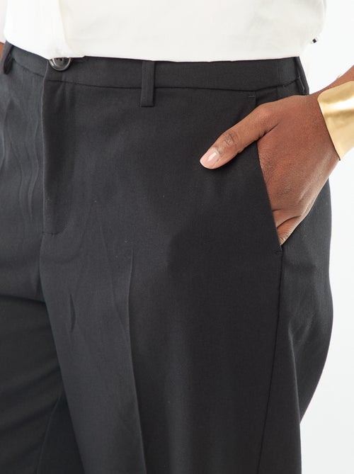 Pantalon large femme à taille haute - Kiabi Pantalon large femme à taille haute - Kiabi
