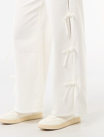 Pantalon large femme à taille standard