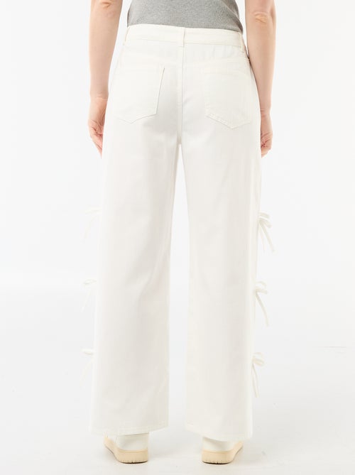 Pantalon large femme à taille standard - Kiabi