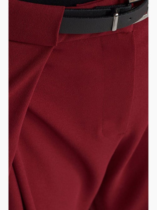 Pantalon large femme en crêpe avec ceinture dilvin - Kiabi Pantalon large femme en crêpe avec ceinture dilvin - Kiabi