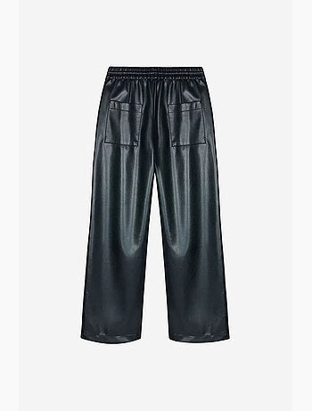 Pantalon large femme en similicuir dilvin
