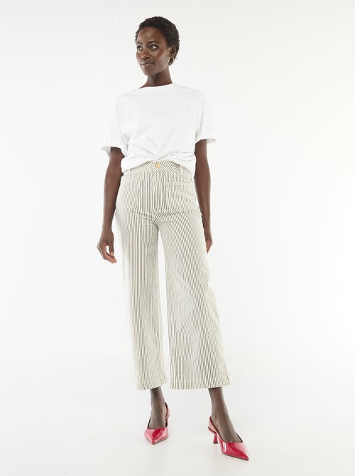 Pantalon large femme fantaisie - Kiabi