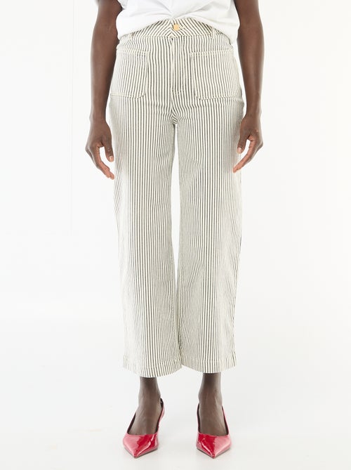 Pantalon large femme fantaisie - Kiabi