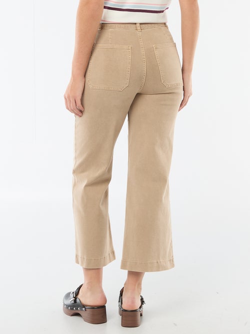 Pantalon large femme taille standard - Kiabi