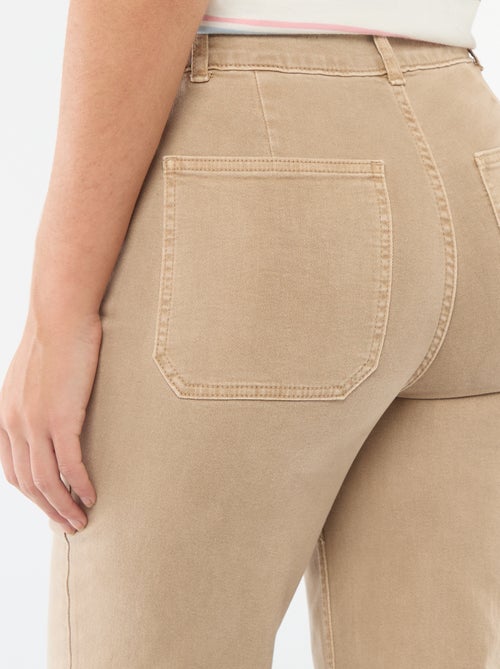 Pantalon large femme taille standard - Kiabi