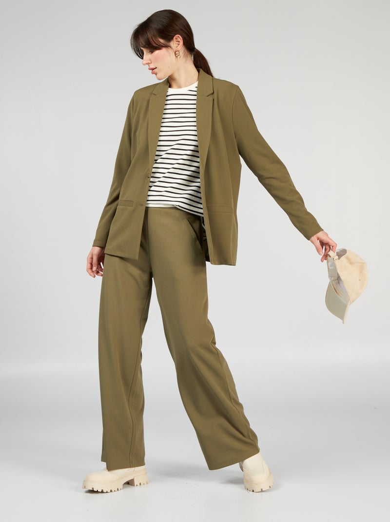 Pantalon large fluide 'JDY' Kaki - Kiabi