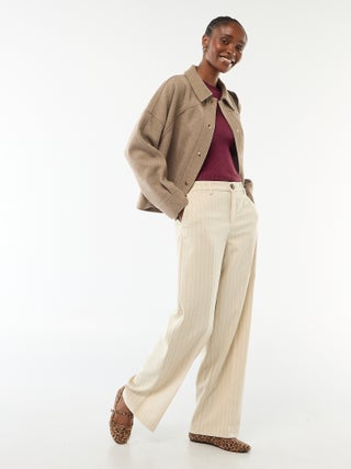 Pantalon large fluide uni