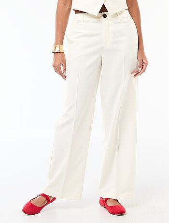 Pantalon large fluide uni