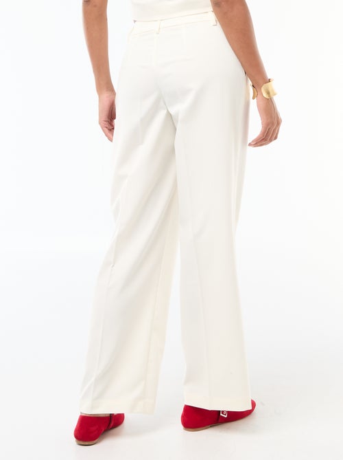 Pantalon large fluide uni - Kiabi