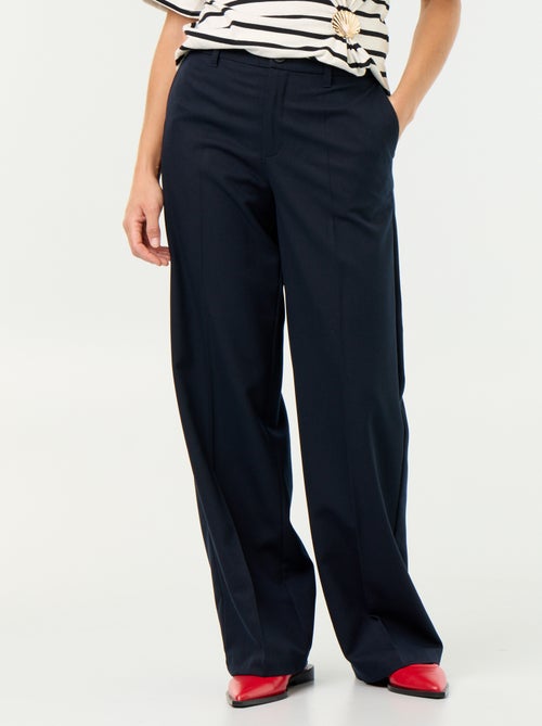 Pantalon large fluide uni - Kiabi Pantalon large fluide uni - Kiabi