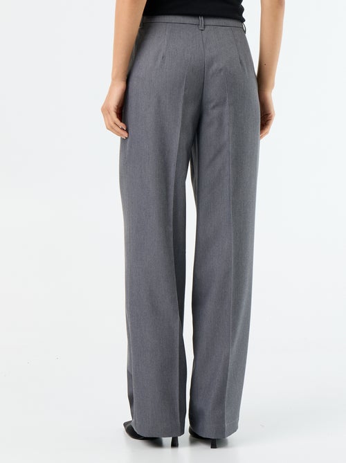 Pantalon large fluide uni - Kiabi