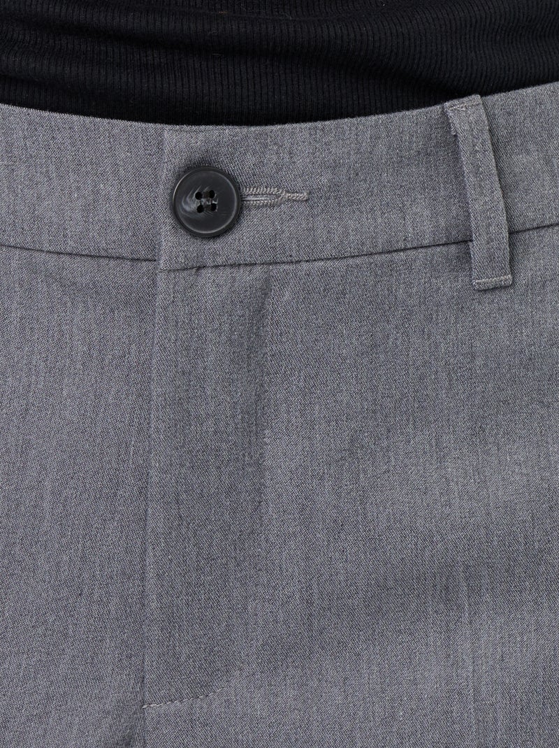 Pantalon large fluide uni Gris - Kiabi