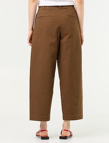 Pantalon large forme barrel