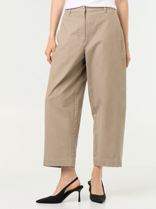 Pantalon large forme barrel - Kiabi Pantalon large forme barrel - Kiabi
