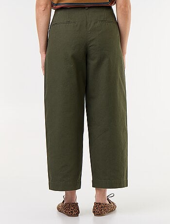 Pantalon large forme barrel