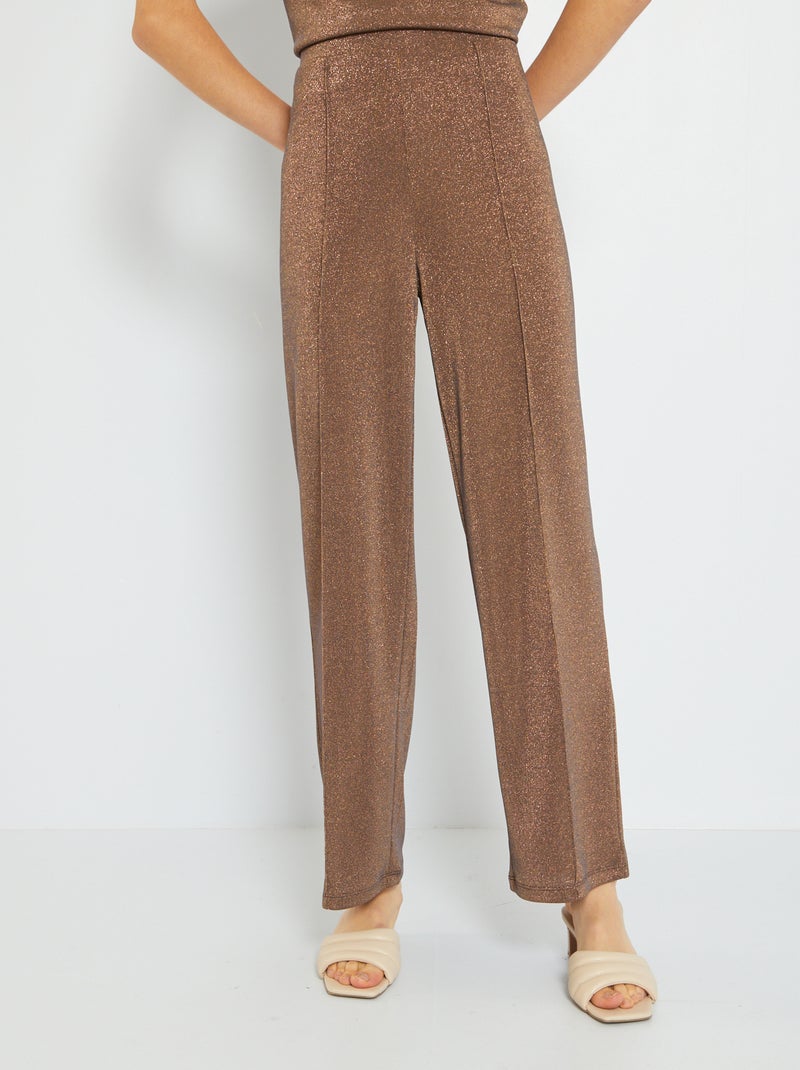 Pantalon large irisé 'JDY' bronze - Kiabi