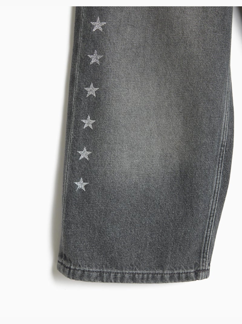 Pantalon large, mo fashion Gris - Kiabi