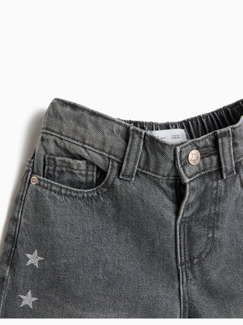 Pantalon large, mo fashion Gris - Kiabi
