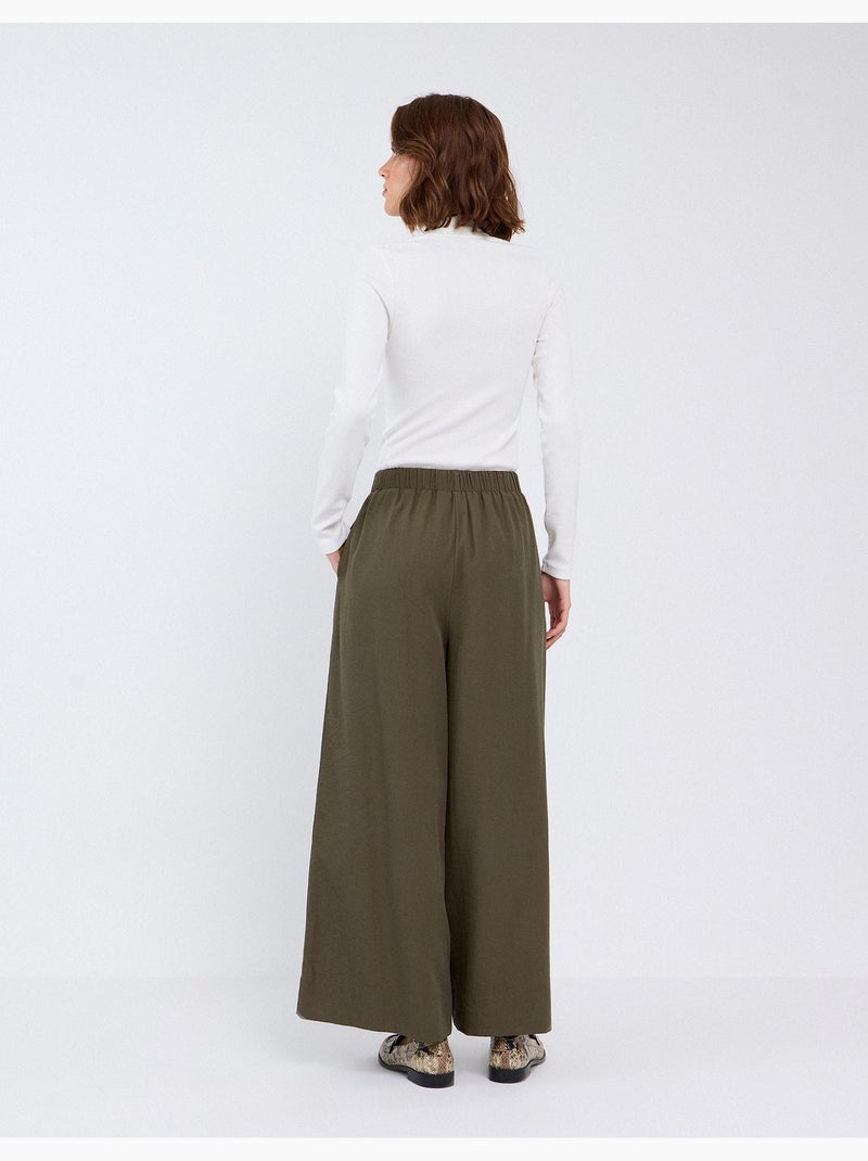 Pantalon large, mo fashion Vert - Kiabi