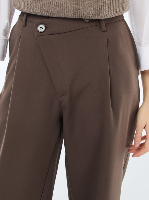 Pantalon large ouverture asymétrique - Kiabi