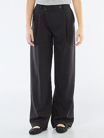 Pantalon large ouverture asymétrique