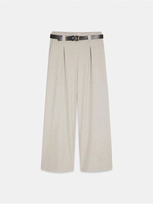 Pantalon large plissé à rayures dilvin - Kiabi Pantalon large plissé à rayures dilvin - Kiabi