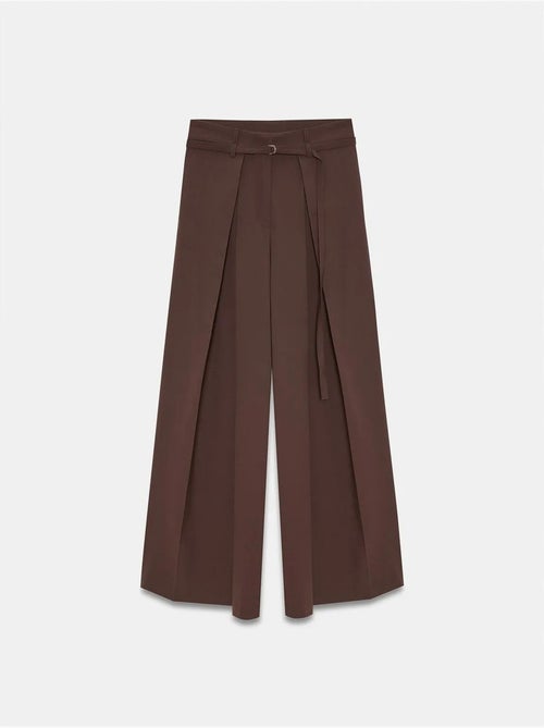 Pantalon large plissé à taille ceinturée dilvin - Kiabi Pantalon large plissé à taille ceinturée dilvin - Kiabi