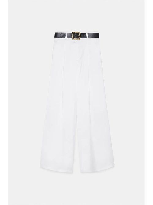 Pantalon large plissé à taille haute dilvin - Kiabi Pantalon large plissé à taille haute dilvin - Kiabi