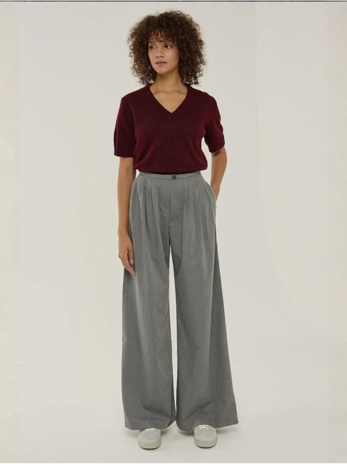 Pantalon large plissé hiccup - Kiabi Pantalon large plissé hiccup - Kiabi
