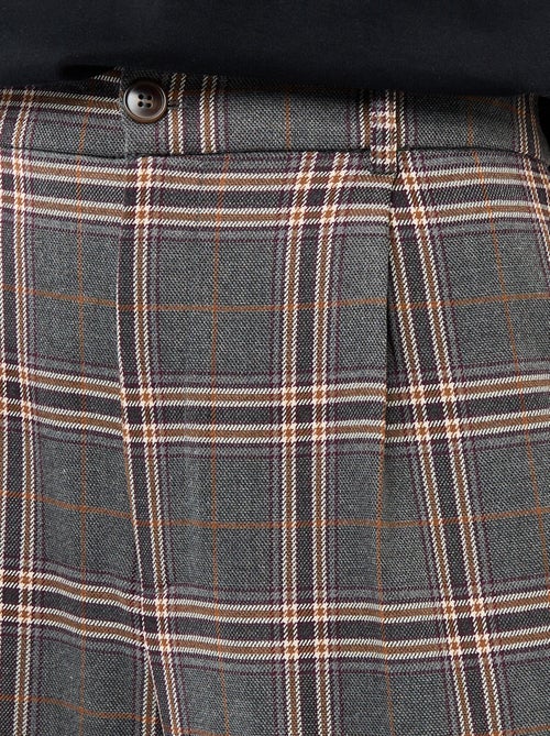 Pantalon large pour femme à motif fantaisie et taille standard - Kiabi