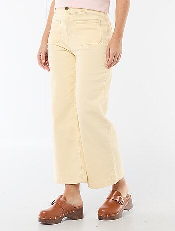 Pantalon large pour femme à taille standard