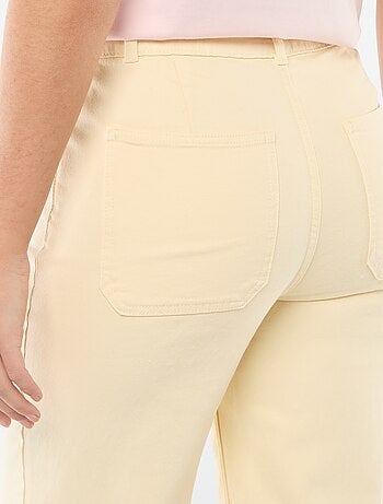 Pantalon large pour femme à taille standard