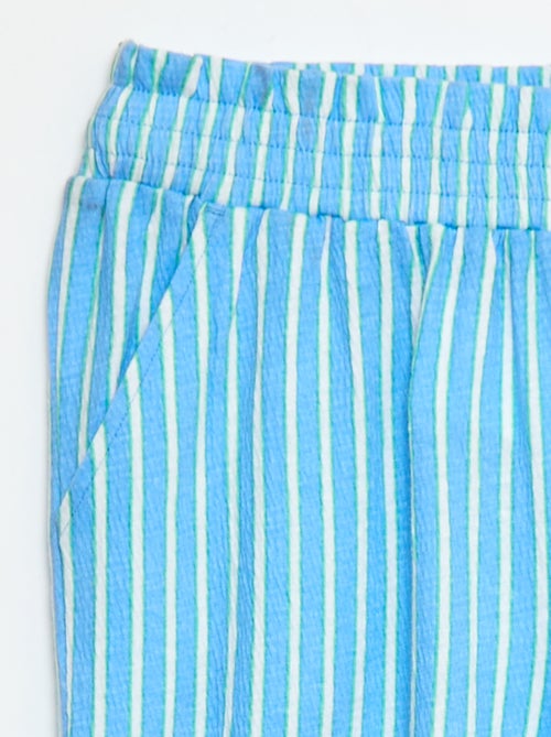 Pantalon large rayé - Kiabi