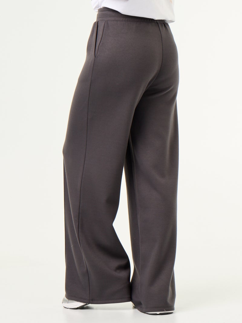 Pantalon large soft touch Gris foncé/anthracite - Kiabi