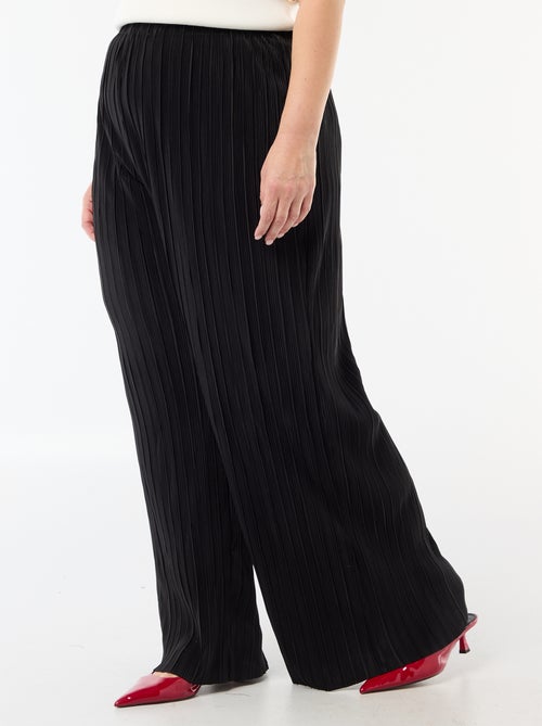 Pantalon large stretch côtelé - Kiabi