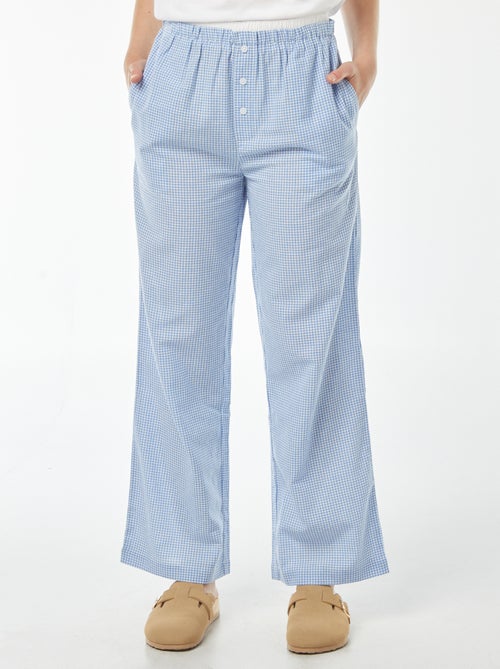 Pantalon large style pyjama - Kiabi