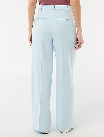 Pantalon large taille haute à 5 poches