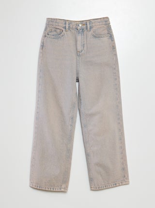 Pantalon large taille haute
