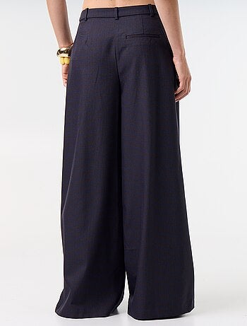 Pantalon large taille haute