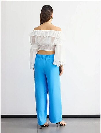 Pantalon large taille haute hiccup