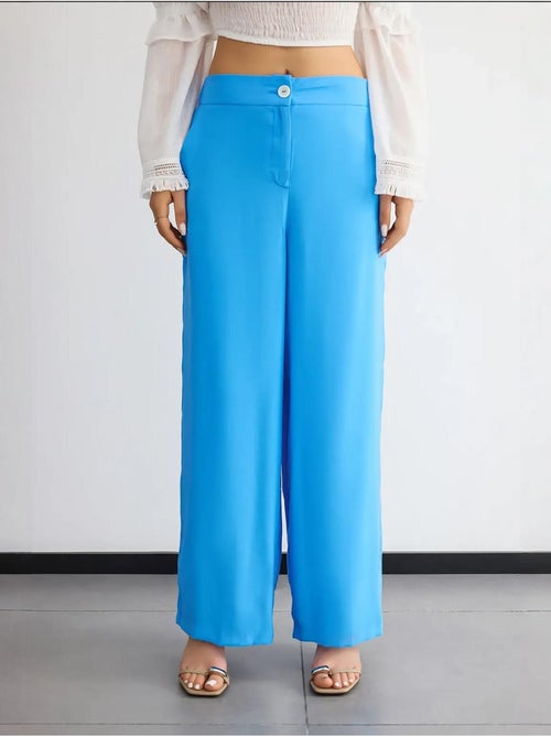 Pantalon large taille haute hiccup - Kiabi Pantalon large taille haute hiccup - Kiabi